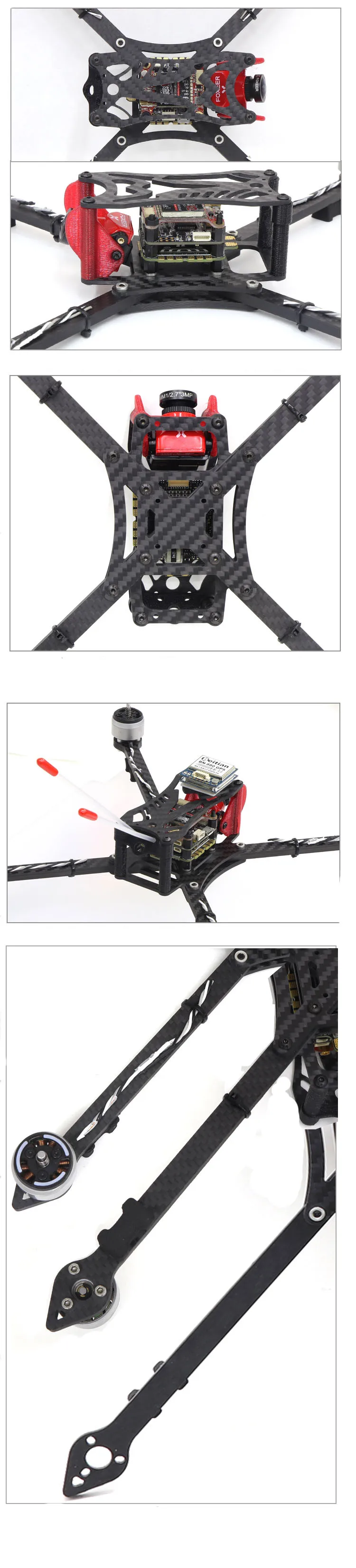 Hskrc X328 328mm 8 Inch Carbon Fiber Frame Kit For Dji Mavic