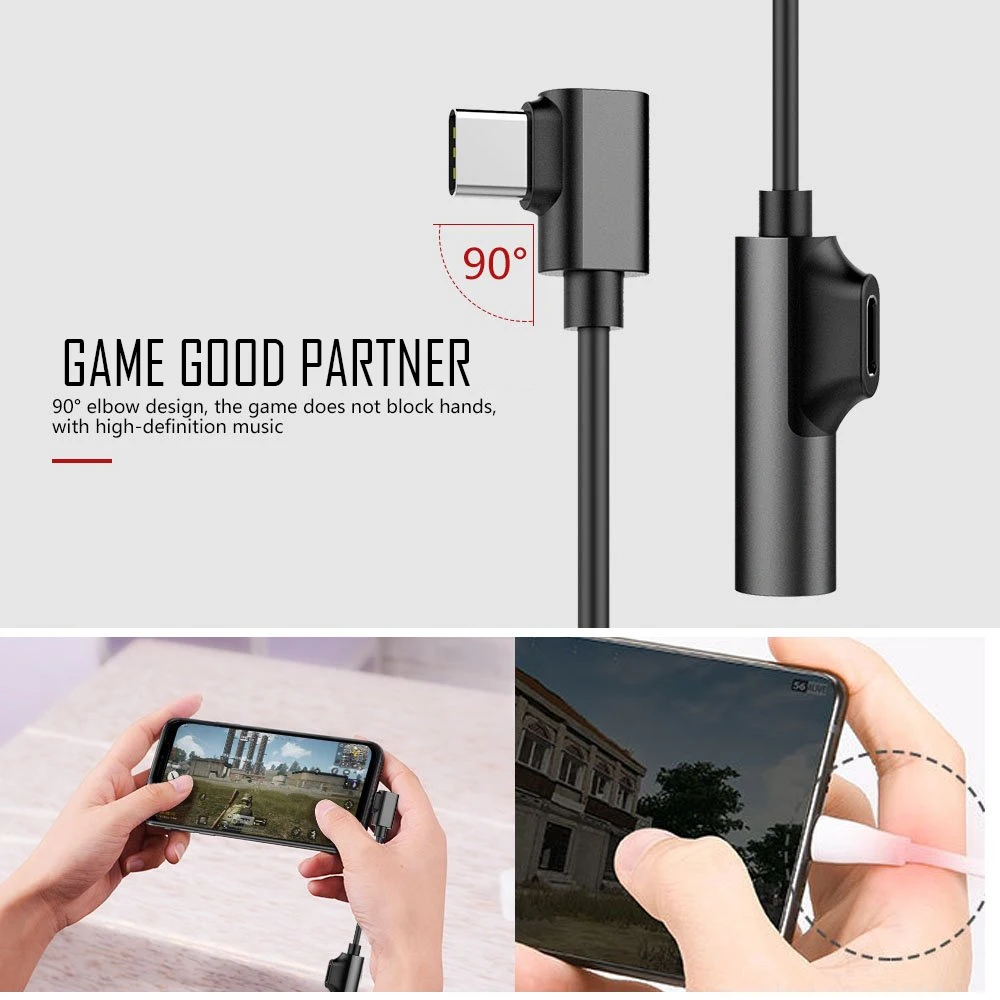 Аудио сплиттер типа C Aux 3,5 usb type C до 3,5 мм разъем для наушников адаптер для наушников зарядное устройство Usb-c для Xiaomi Mi6 Mix2 huawei