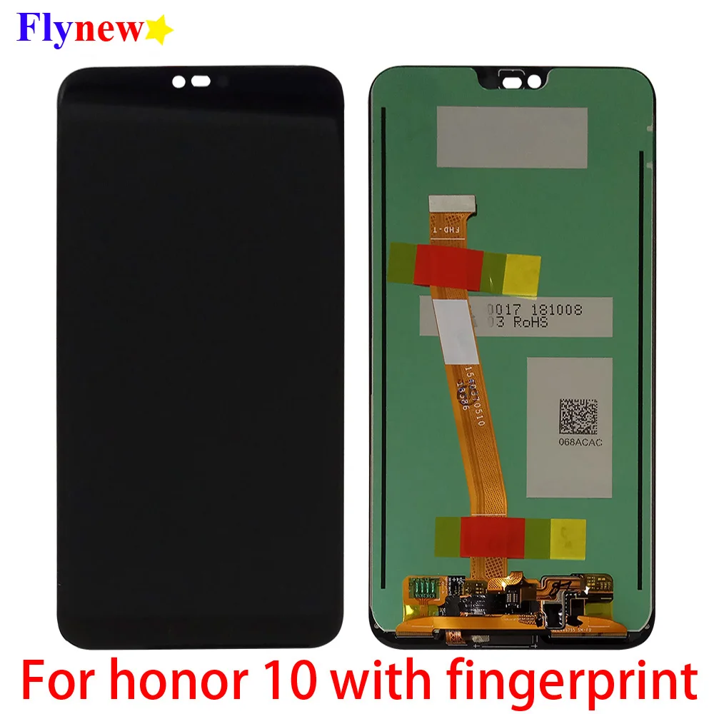 5 84 &quotЖК дисплей с отпечатком пальца для huawei honor 10 COL AL00 AL10 L29 ЖК кодирующий