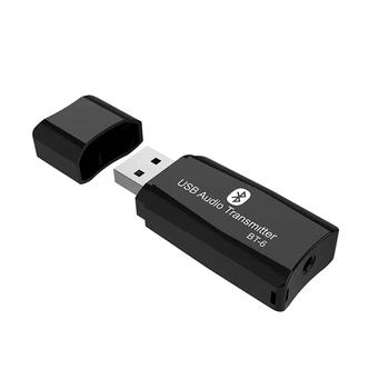 

HFES USB Bluetooth 5.0 Receiver 3.5mm Jack HIFI Stereo Audio Adapter for TV PC Speakers