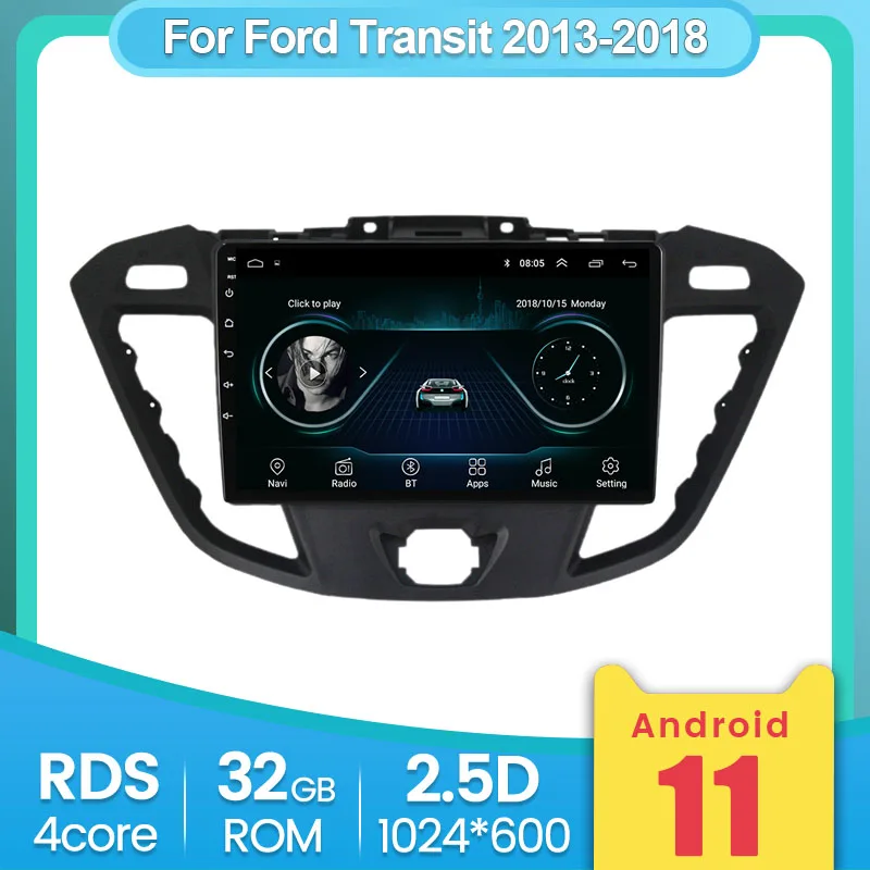 Автомобильный мультимедийный плеер для Ford Transit Tourneo Custom 2016-2020 Android 2G + 32G радио