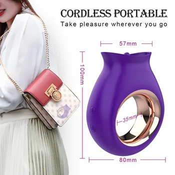 Tongue Licking Vibrator Soft Female Masturbator Sex Toys for Women G Spot Clitoral Stimulator Rechargeable Nipple Stimulation 6