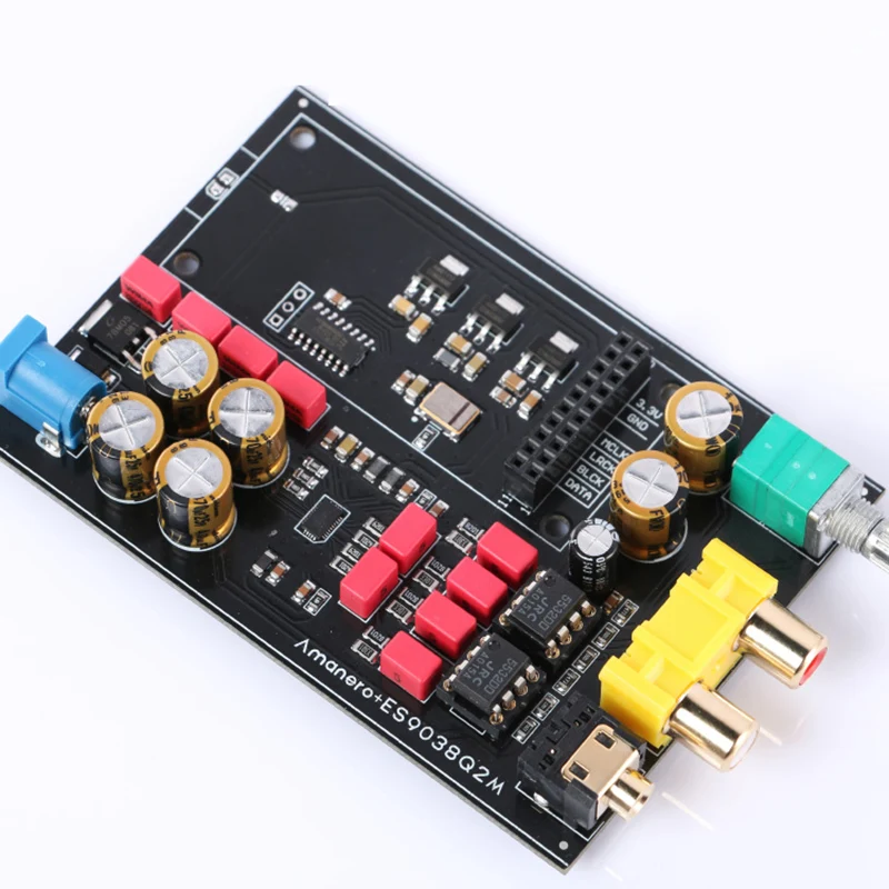 Lusya Italian Amanero Module DSD ES9038 Sound Card USB Decoder Headphone AMP Board T0555