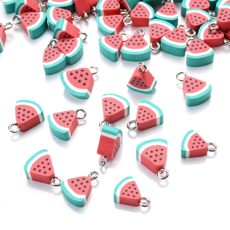 Fruit-Shaped Polymer Clay Pendants – 30-Piece Set