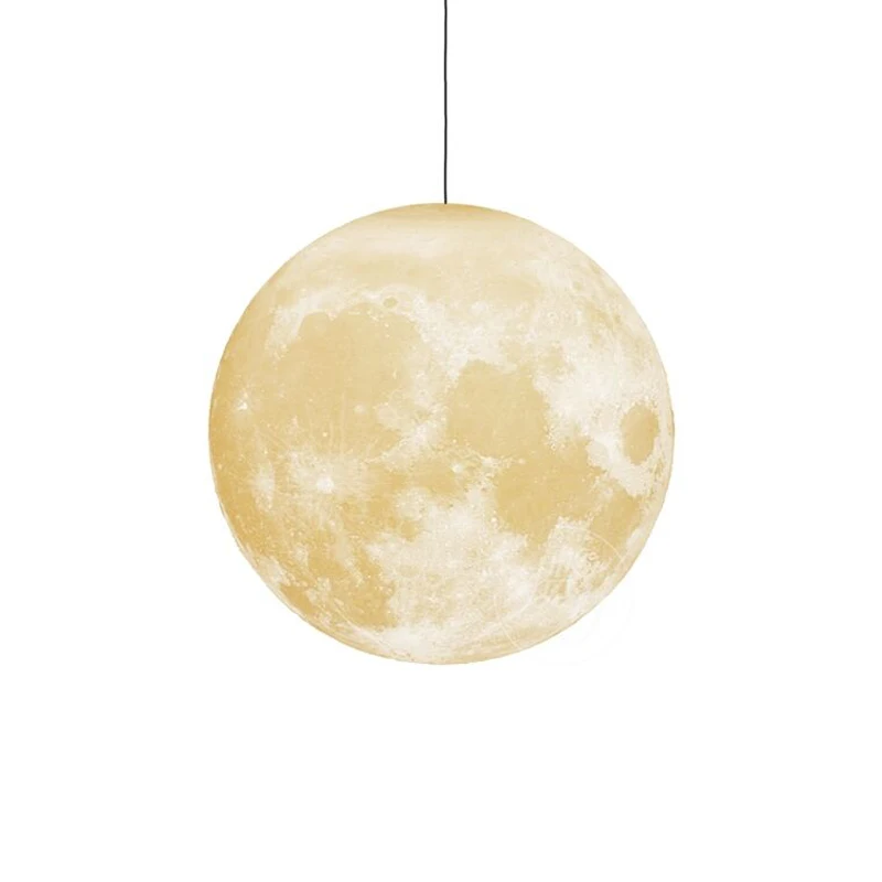 Pendant Lamp Led 3d Print Moon E27 12w 90v-260v Indoorchildren'S Lighting