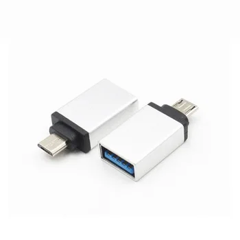

50pcs/lot Micro USB OTG Adapter With Keychain Micro Male to USB 3.0 Female Converter For Android Samsung Galaxy Xiaomi Tablet