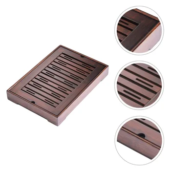 

1Pc Teaboard Durable Useful Practical Large Capacity Rectangular Tea-things Storage Tray Tea Plate Tea Tray for Tea House Home K