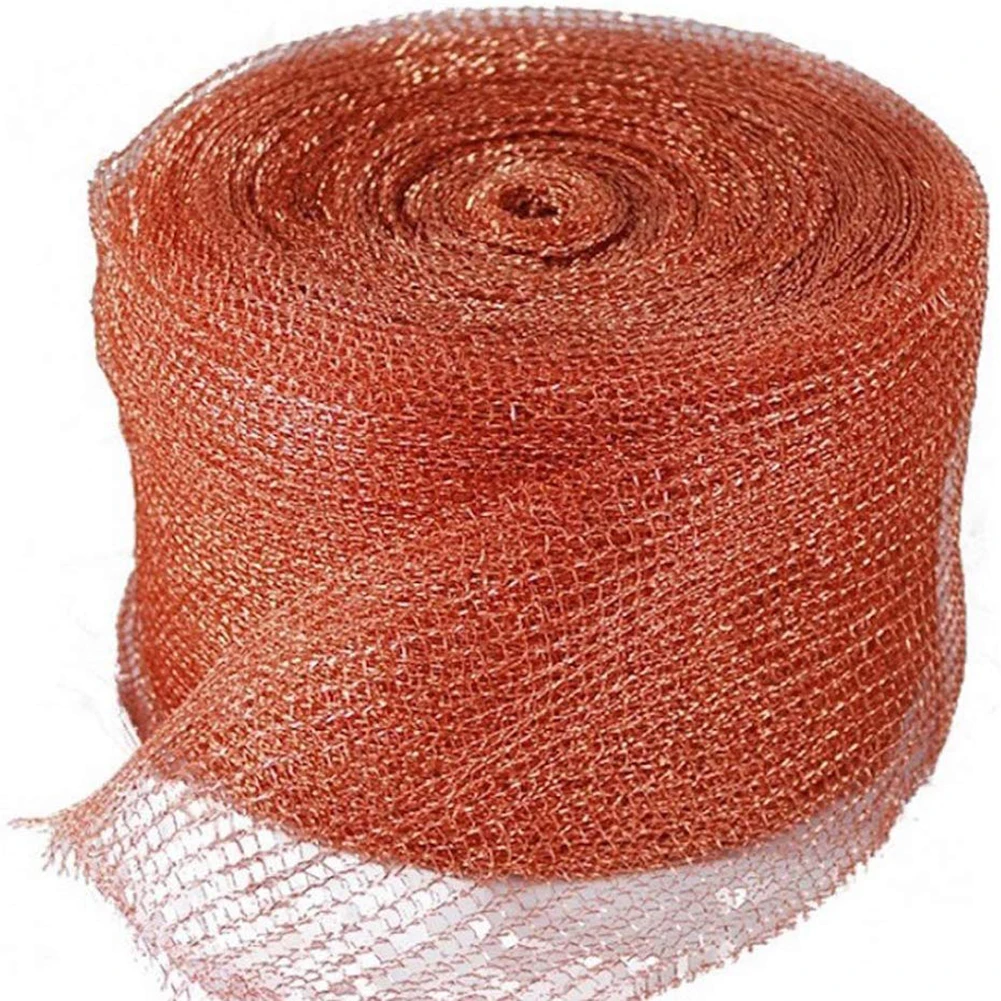 20FT DIY Yard cutable всепогодный блок мышь гибкая заглушка медная сетка невоспламеняющийся материал отверстие многоцелевой контроль диких животных - Цвет: 20FT