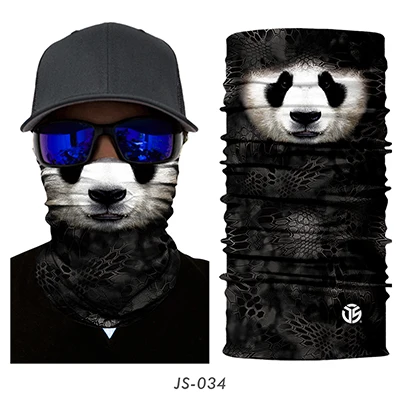 3D кошка собака бесшовная Волшебная велосипедная маска шеи теплая в тубе