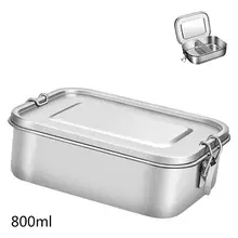 Нержавеющая сталь Ланч-бокс герметичные металлические Ланч-контейнеры для детей