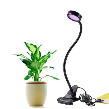 

LED Grow Light Full Spectrum DC 5V 3W USB Power Supply Desktop Plant Growth Light With Flexible Clip For Flower Plant Lighting