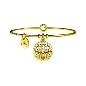 

KIDULT-316L STAINLESS STEEL PVD GOLD CROSS PENDANT SAINT BENEDICT-FORCE-COD 231546