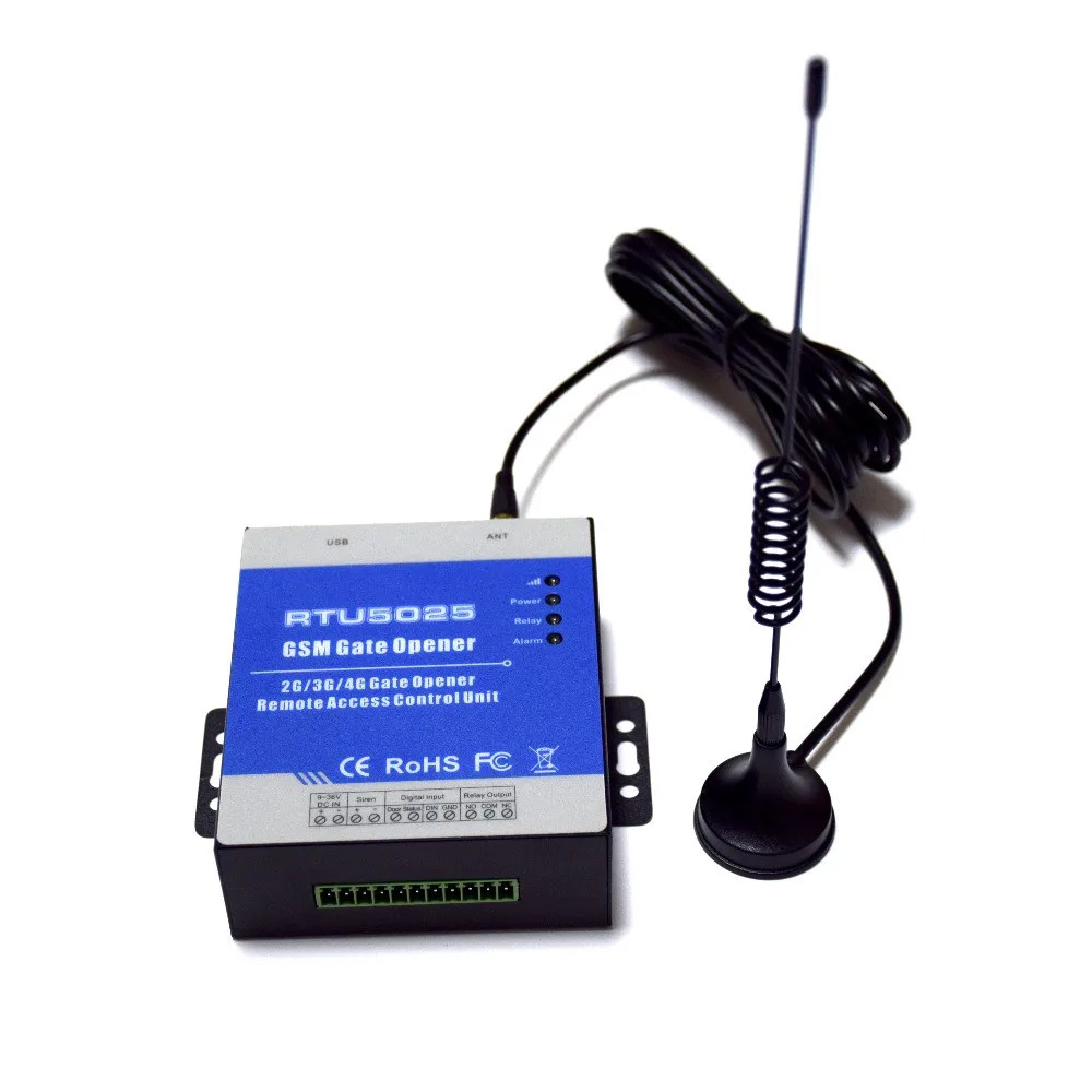 GSM Gate Opener RTU5025 4G Garage Door Open Remote Controller Quad Band Sensor