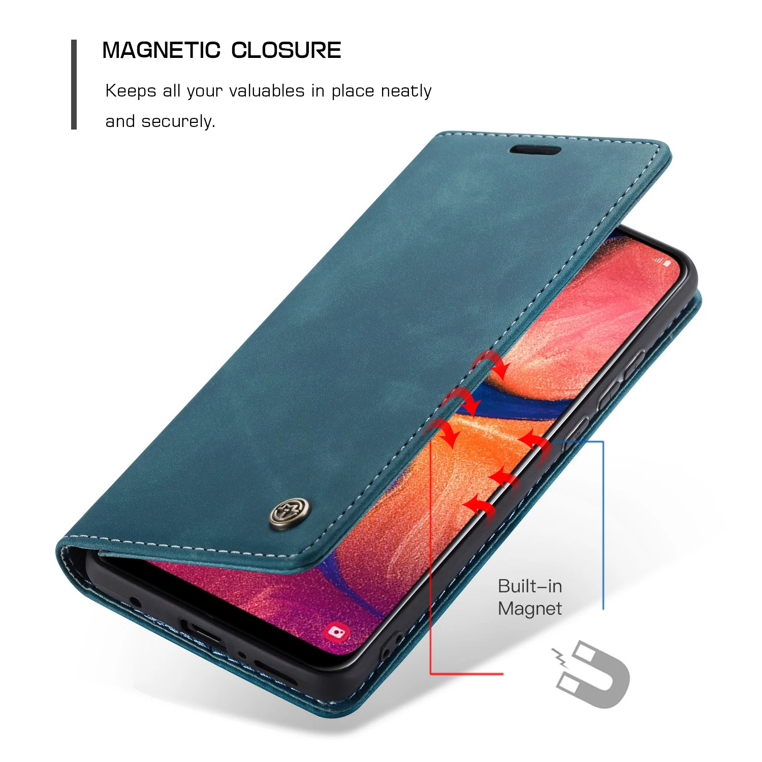 Кожаный чехол MEGSHI с логотипом для Xiaomi7 Redmi Note 8 Pro, магнитный откидной Чехол-кошелек, чехол для телефона, складной чехол-кобура с отделением для карт