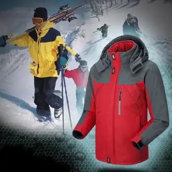

Outdoor Men Jacket Winter Waterproof Warm Coats Men Casual Thickened Plus Velvet Jacket Men Outerwear Mountaineering Coat
