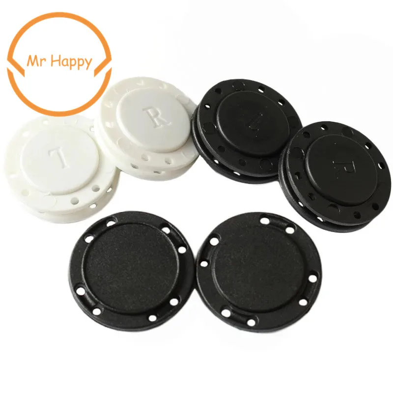 Black&white 22mm/26mm PVC Invisible Super Magnetic Snaps Fasteners Button for overcoat bag garment accessories scrapbooking DIY 2