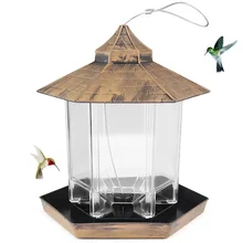 

Bird Feeder Baffle Wild Ceative Outdoor Balcony Hanging Close Nature Garden Decoration House Type Food Seed Bowl