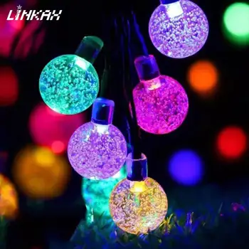 

30LED 6.5M Solar String Light Waterproof Spherical Decorative Lamps For Ourdoor Garden Halloween Christmas Birthday Party