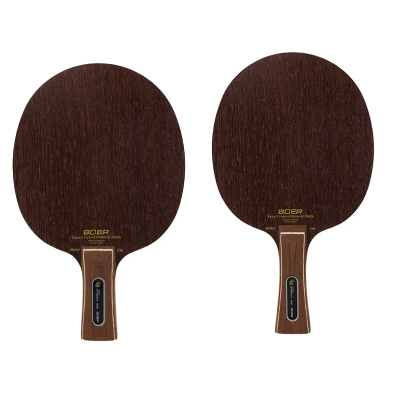 

Ping Pong Racket BOER Wood Table Tennis Paddle Shakehand Penhold Training Sports