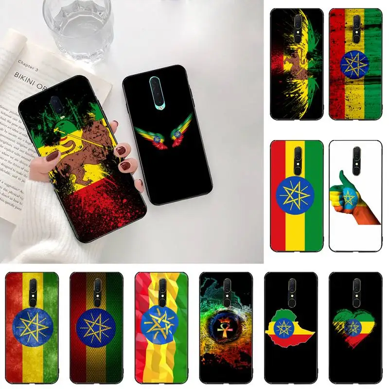 Чехол CUTEWANAN с национальным флагом Эфиопии для Oppo A5 A9 2020 A5S Reno2 z Renoace 3pro Realme5Pro |