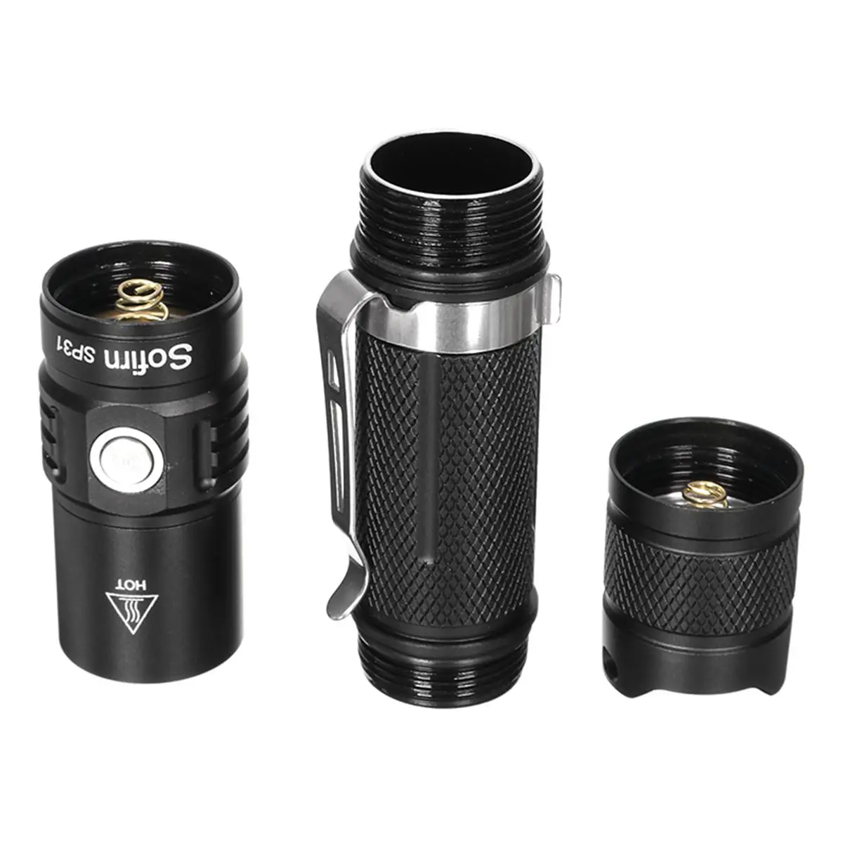 Sofirn SP31 XP-L2 V6 1021lm 6 режимов EDC светодиодный Мощный тактический светодиодный фонарик 18650 Портативный карманный фонарь уличного освещения с помощью