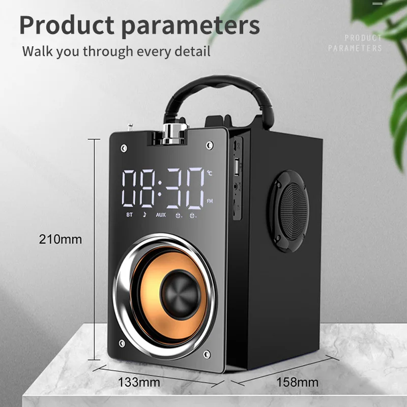 Беспроводной Bluetooth динамик стерео сабвуфер бас динамик s Колонка Soundbox Поддержка U диск Playbac TF AUX USB пульт дистанционного управления