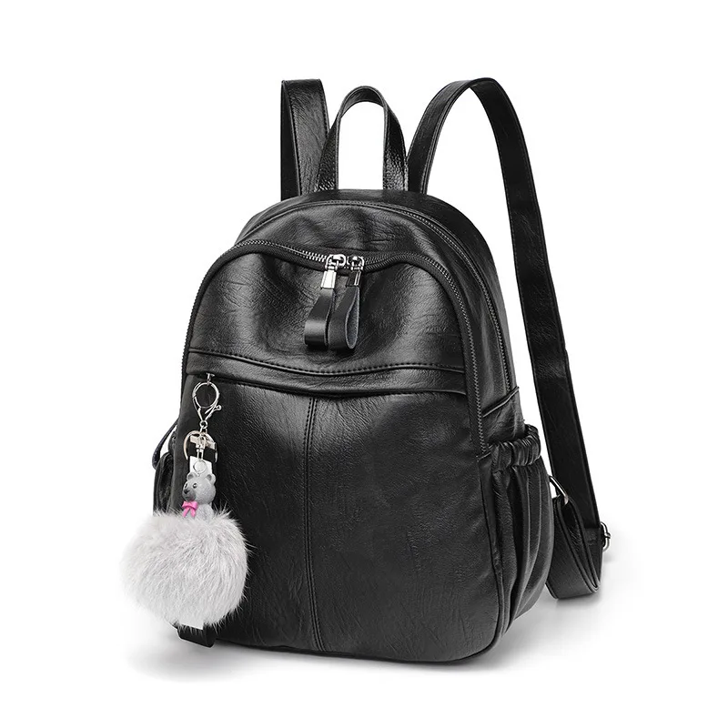 

2019 New Style Hot Selling Korean-style Fashion Anti-Theft Versatile WOMEN'S Leather Bags WOMEN'S Backpack Outdoor Travel Bag Ba