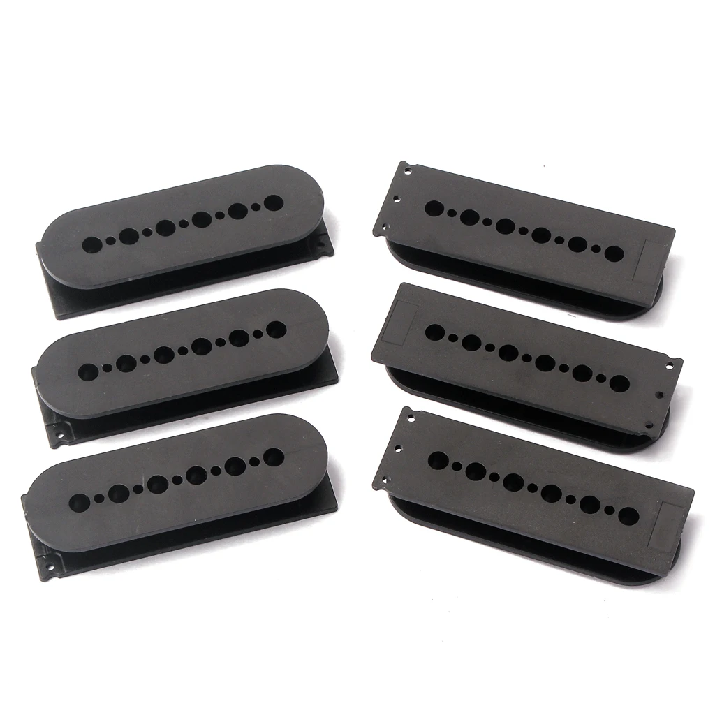 

6x Single Coil Pickup Models for 6 String Electric Guitar Plastic Black