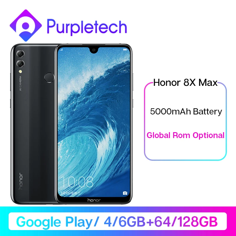  Google Play Honor 8X Max Smartphone 7.12'' big Screen Global Rom Optional OTA Update Android 8.1 Oc