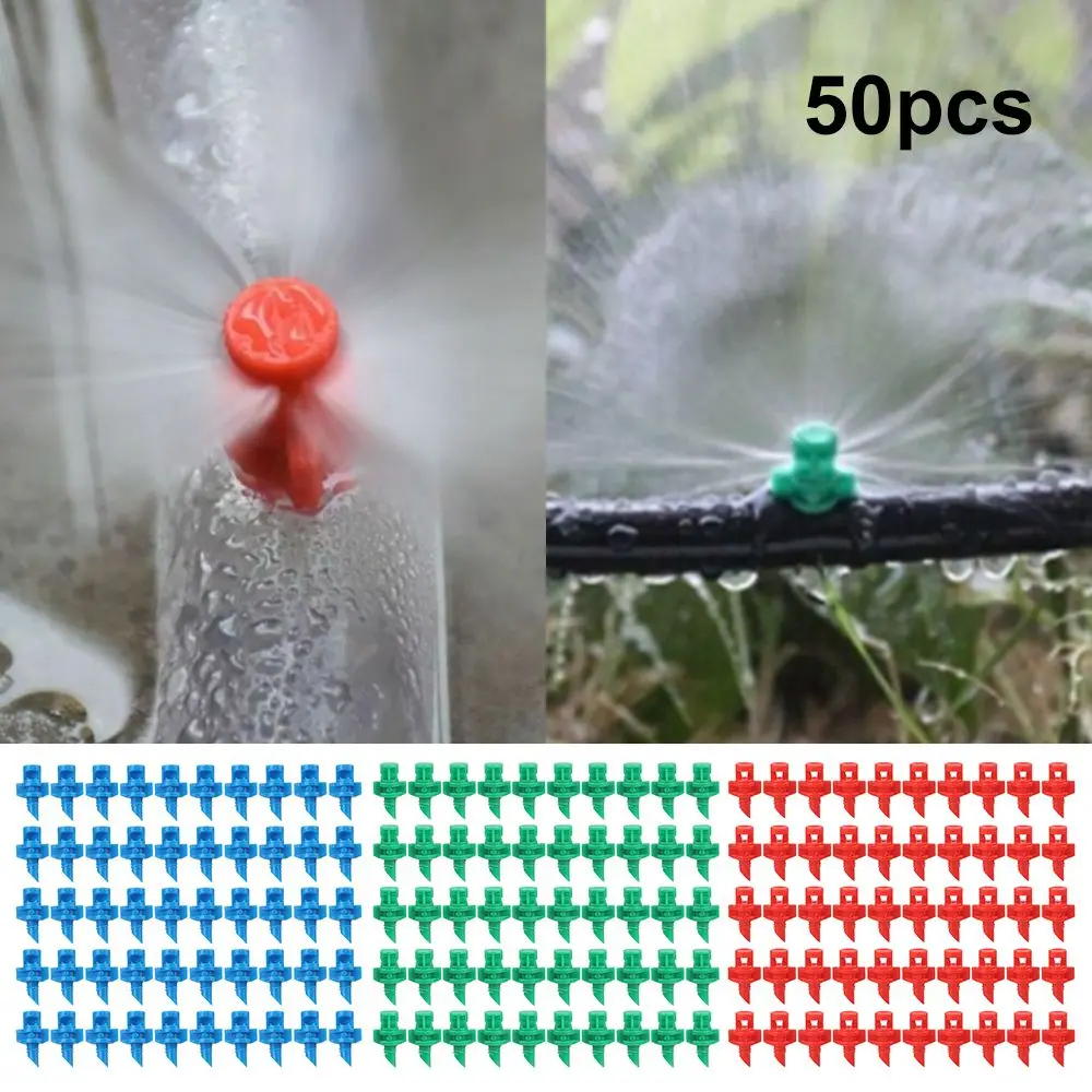 50PCS Garden Irrigation 90/180/360 Degrees Simple Refraction Nozzle Watering Flower Mist Threaded Connection Sprayer | Дом и сад