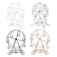 Stainless Steel Party Rotatable Pastry Cupcake Holder 8 Cups Supplies Cake Stand Ferris Wheel Kitchen Home