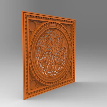 

Tea mat panel relief 3D model STL format file CNC router ArtCAM Aspire Type3 JDpaint engraving carving file A2028