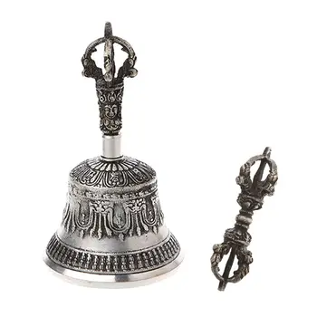 

Tibetan Buddhist Temple Meditation Singing Bell with Dorje Vajra Buddhism Practi