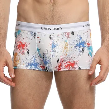 

Men's Mid-Waist Function Panties Underwear Boxers Underpants Breathable Sexy Comfortable Boxershort Print Panties Boxer Panties