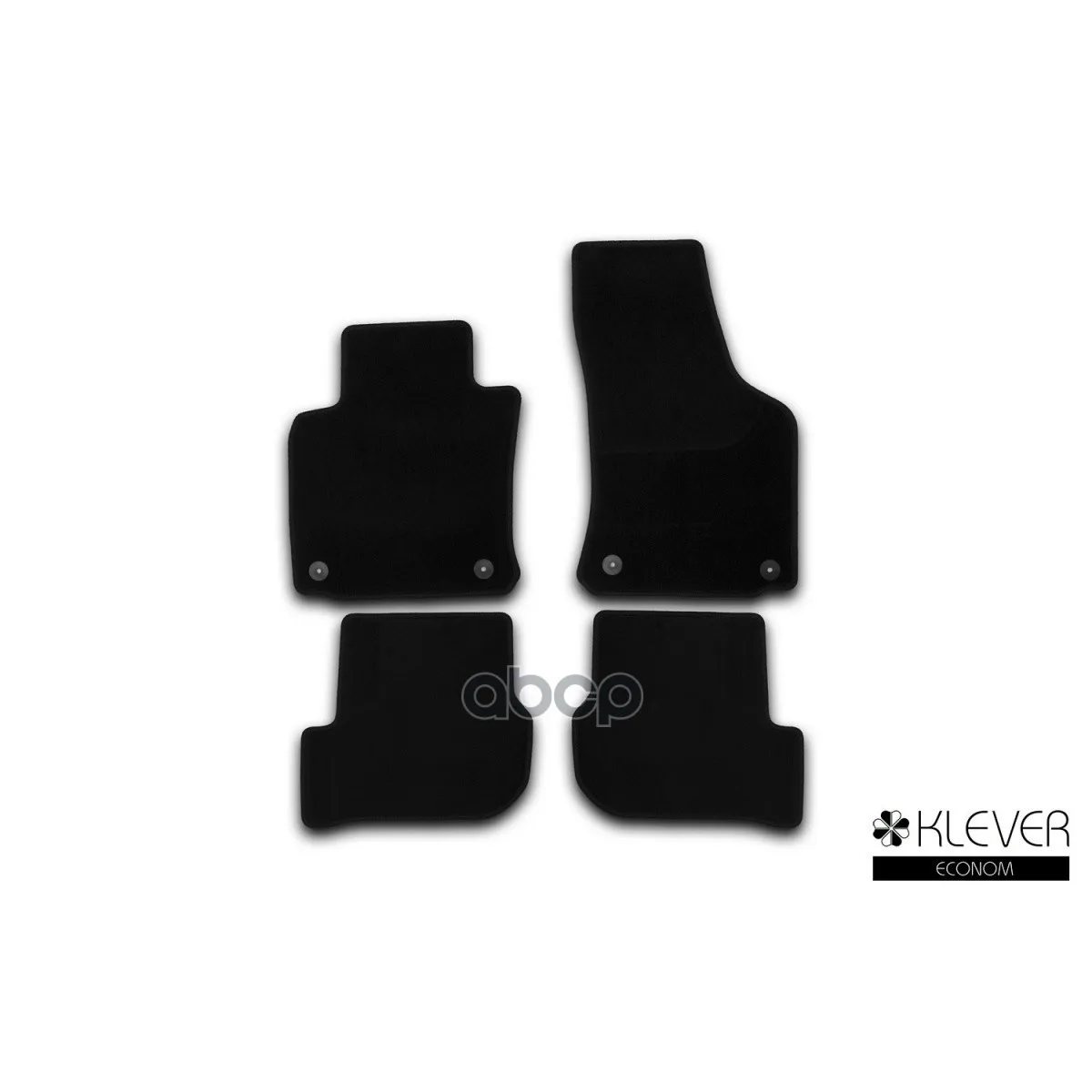 Коврики В Салон Klever Econom Skoda Octavia 2008-2012, Сед., 4 Шт.(Текстиль) Klever арт. KLEVER01450801200k