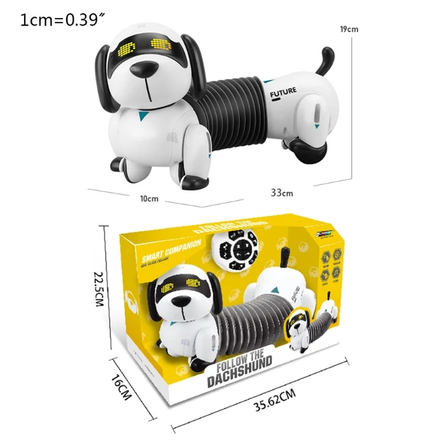 D55E Remote Control Dachshund Dog RC Robotic Stunt Puppy Toys Electronic Pet Following Programmable Robot 6