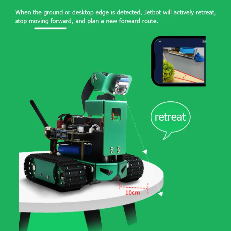 Робот JETBOT с искусственным интеллектом для автомобиля Jetson nano vision автоматический