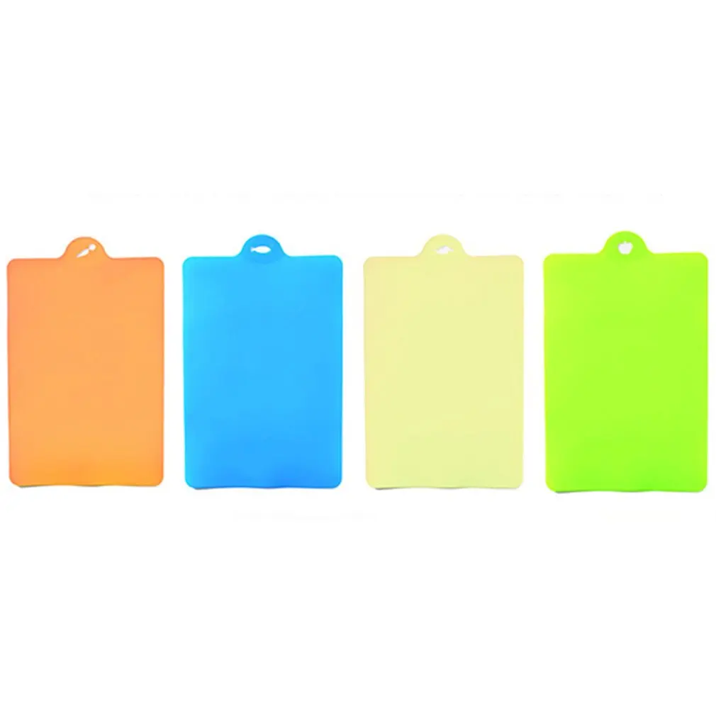 Сверхтонкие гибкие пластиковые Кухонные коврики для разделочной доски набор с