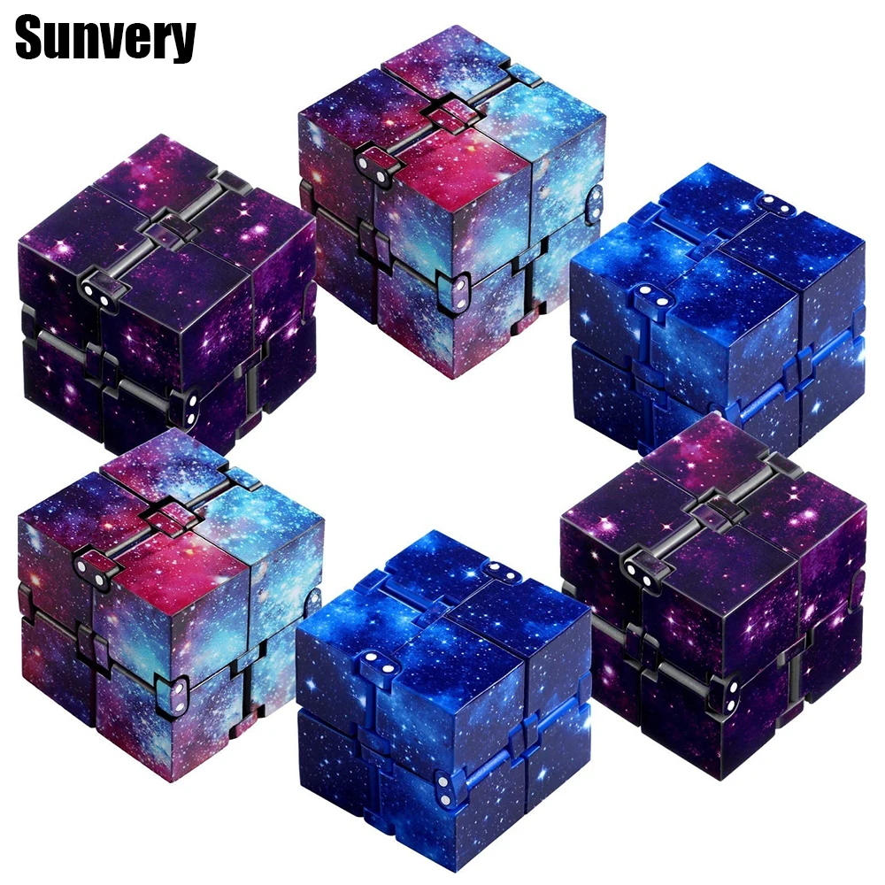 Игрушка-антистресс Infinity cube Galaxy крутая игрушка для офисного стола ручной
