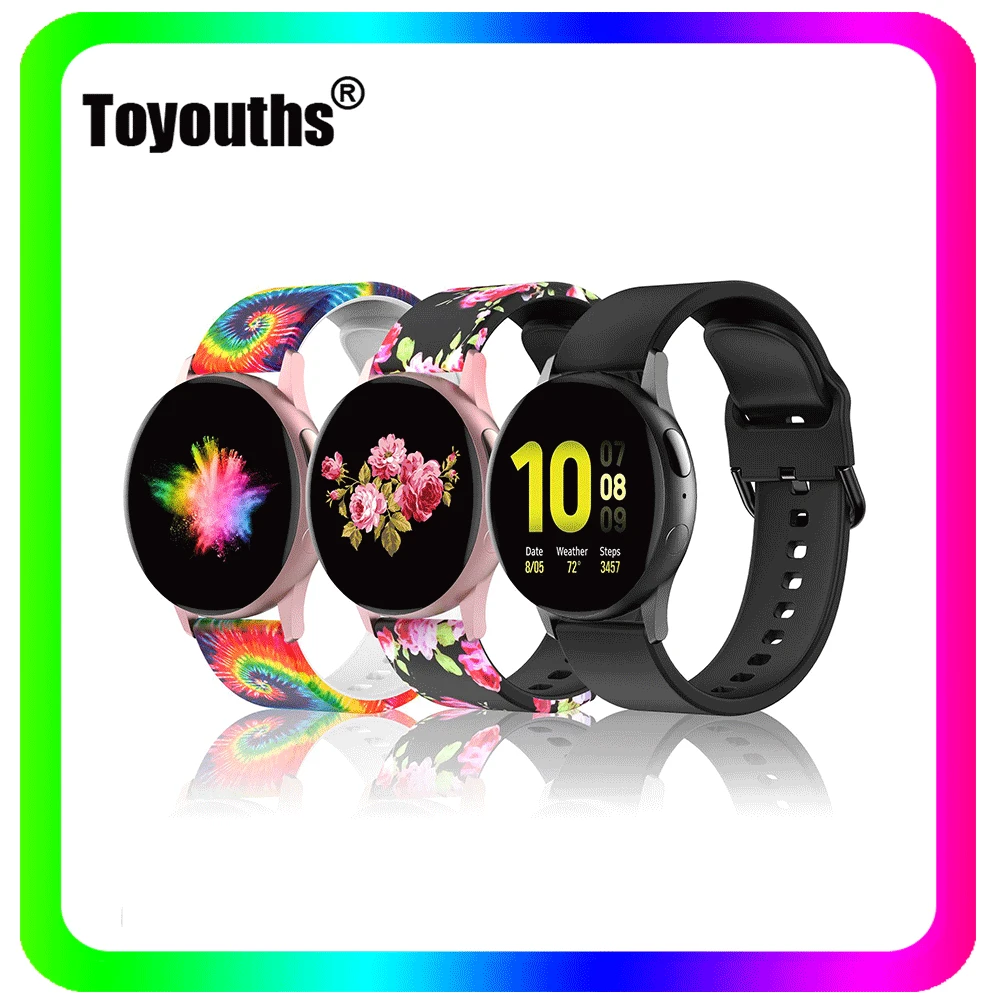 

Ремешок силиконовый для Samsung Galaxy Watch 3 41 мм, 20 мм, 40 мм
