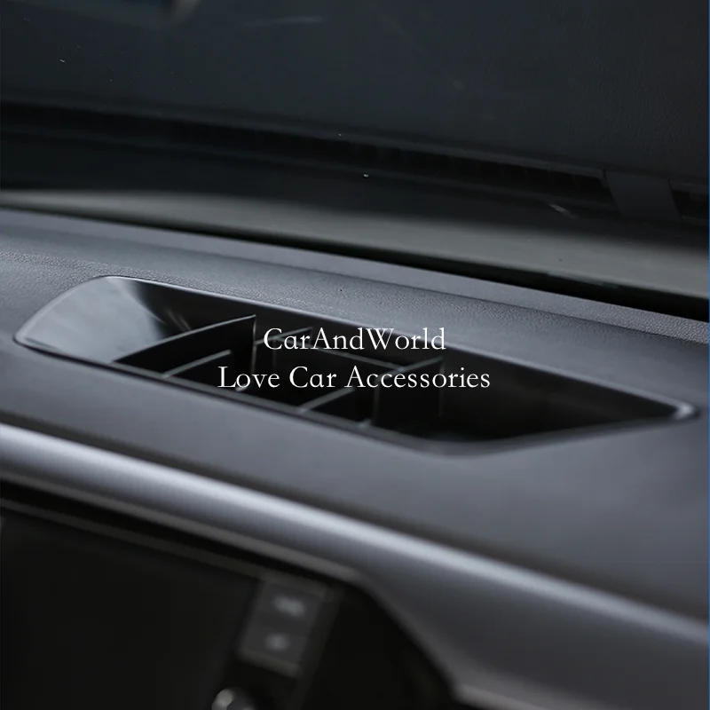 Центральная панель управления приборной панели коробка для хранения сетчатая крышка пластиковая формовочная рама для VW T-CROSS аксессуары для стайлинга автомобилей