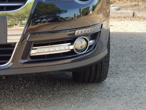 2 шт. светодиодный для VW Volkswagen Passat B6 2007 2008 2009 2010 2011 дальнего света светодиодный DRL лампы дневного света светильник с отложным воротником желтый сигнал