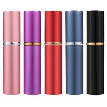 

5pcs 10ml Refillable Mini Perfume Spray Bottle Aluminum Spray Atomizer Portable Travel Cosmetic Container Perfume Bottle