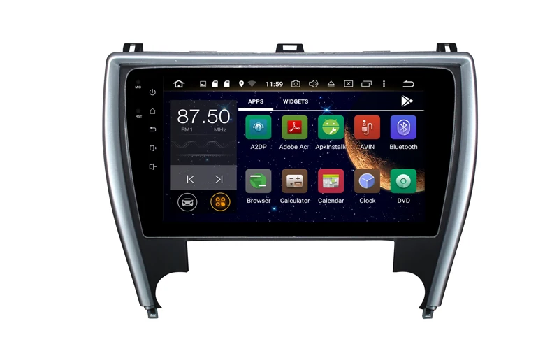 Best 10.1" touch button android 9.0 car dvd gps player for toyota Camry American car dvd player 2015-2017 with gps navigation wifi 2
