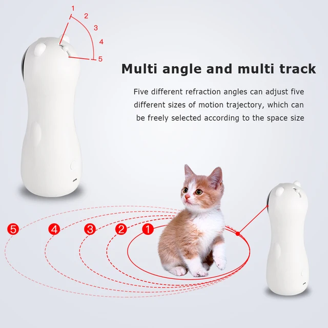 Automatic Cat Toys Smart Interactive Teasing Laser Funny LED Laser Rotating Pet Electronics Cat Toy USB Charge Cat Accessories 2
