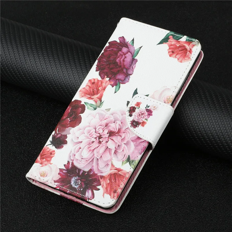 Flower Leather Wallet Cover For Xiaomi Redmi 9T 9AT 9A 9C NFC Redmi9 T A C Flip Case Car Unicorn Capa Phone Protective Bags