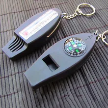 4-In-1M мульти-функциональный термометр кемпинг спасательный свисток мульти-функция один многофункциональные часы с термометром компас#20