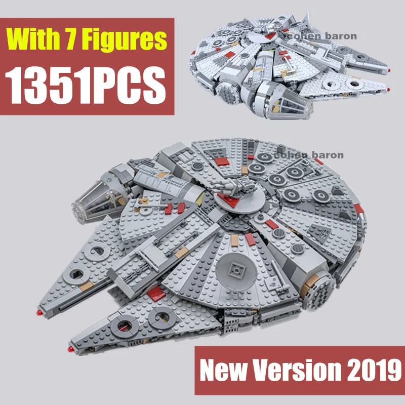 

New Skywalker Starship Force Awakens Falcon Fit Star Wars Figures Building Blocks Bricks 75257 79211 Gift Kid Toys