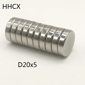 

100PCS/LOT Disk magnet 20x5 N38 Magnet 20*5 Magnets 20 X 5 for speaker