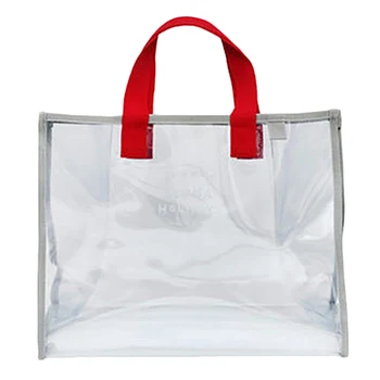 

Transparent Jelly Beach Bag Ladies Handbag Large Capacity Shoulder Bag Swimsuit Collection Bag Portable Waterproof Handbag